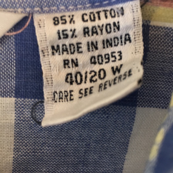 Cute vintage plus size embroidered gingham blouse - Picture 3 of 7